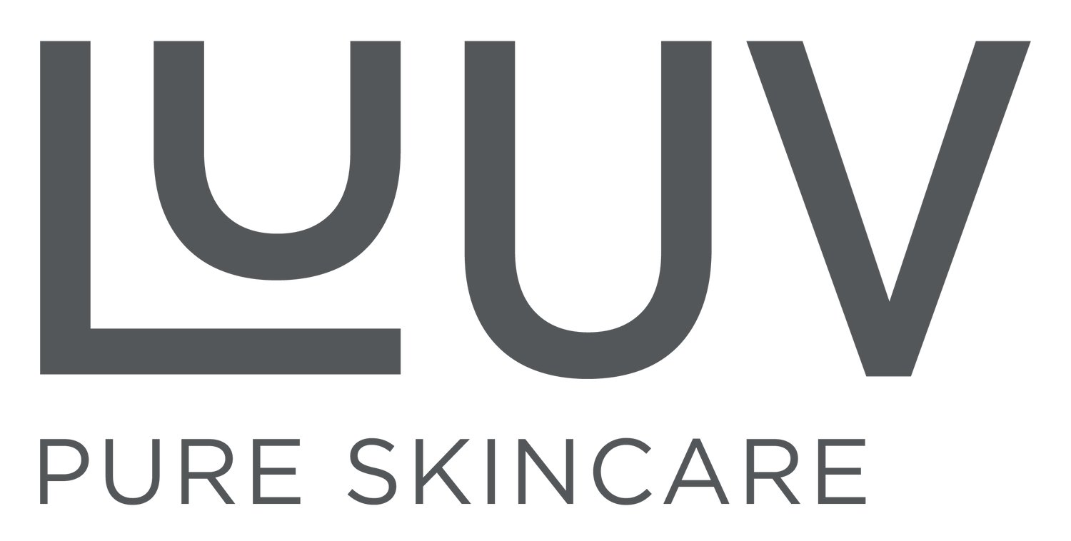 Logo marki LUUV – naturalne i certyfikowane kosmetyki do codziennej pielęgnacji, łączące prostotę, skuteczność i bezpieczeństwo dla skóry.
