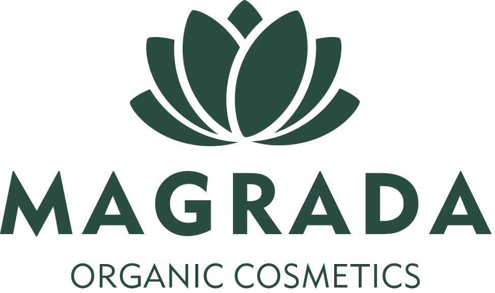 Logo marki Magrada Organic Cosmetics – naturalne kosmetyki inspirowane przyrodą wyspy Hiiumaa, tworzone w duchu zrównoważonej pielęgnacji.