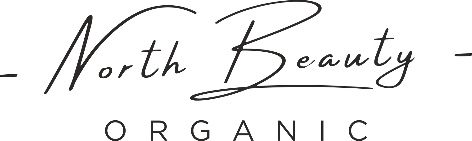 Logo marki North Beauty – naturalne kosmetyki inspirowane skandynawską prostotą i ekologiczną pielęgnacją.