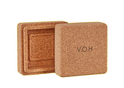 Solid Hair-Care Set with Corkwood Travel Cases