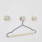 Beech Wood & Aluminium Wall Hook / Knob