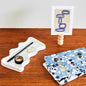 Ceramic Wave Tray – Rectangular White
