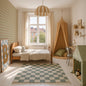Check Brown Green Wallpaper