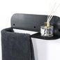 Steel & Wood Towel Rack - Waxed Steel