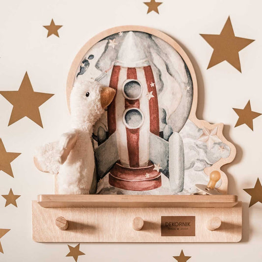 Mini Wall Shelf - Rocketship