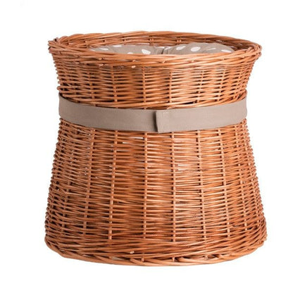 Natural Wicker Cat House Rosie With Cushions 