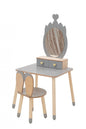 Princess Beauty Table with Mirror - Crown