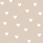 Simple Hearts Wallpaper - Beige