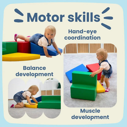 Soft Play Step and Slide Set - Green