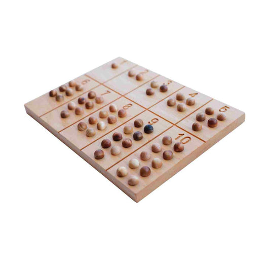 Wooden Montessori board for learning numbers – Wooden Story