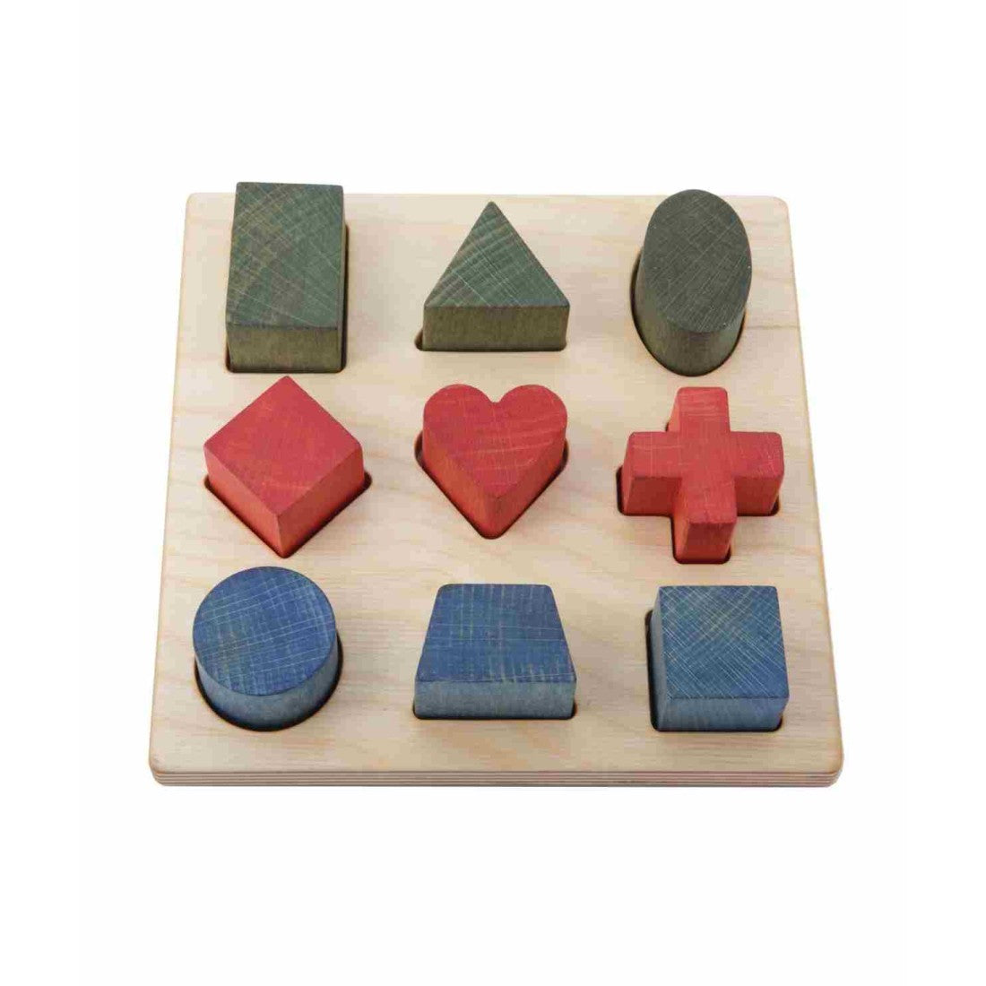 Wooden, colorful blocks for sorting shapes – Wooden Story
